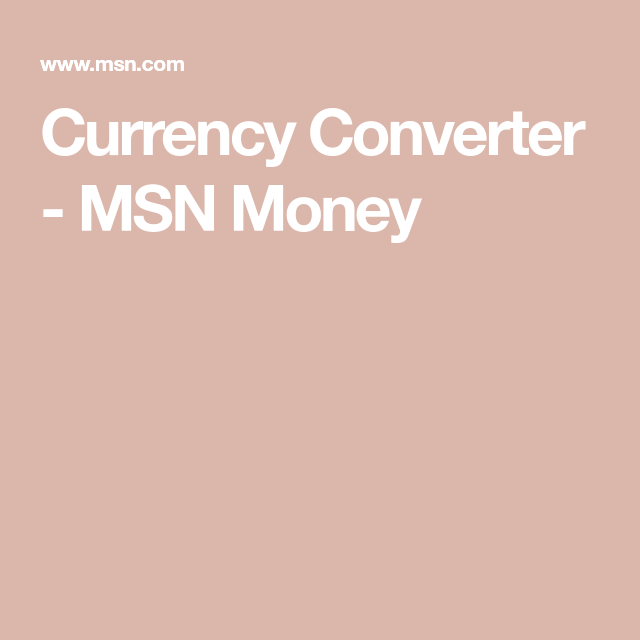 msn currency converter calculator